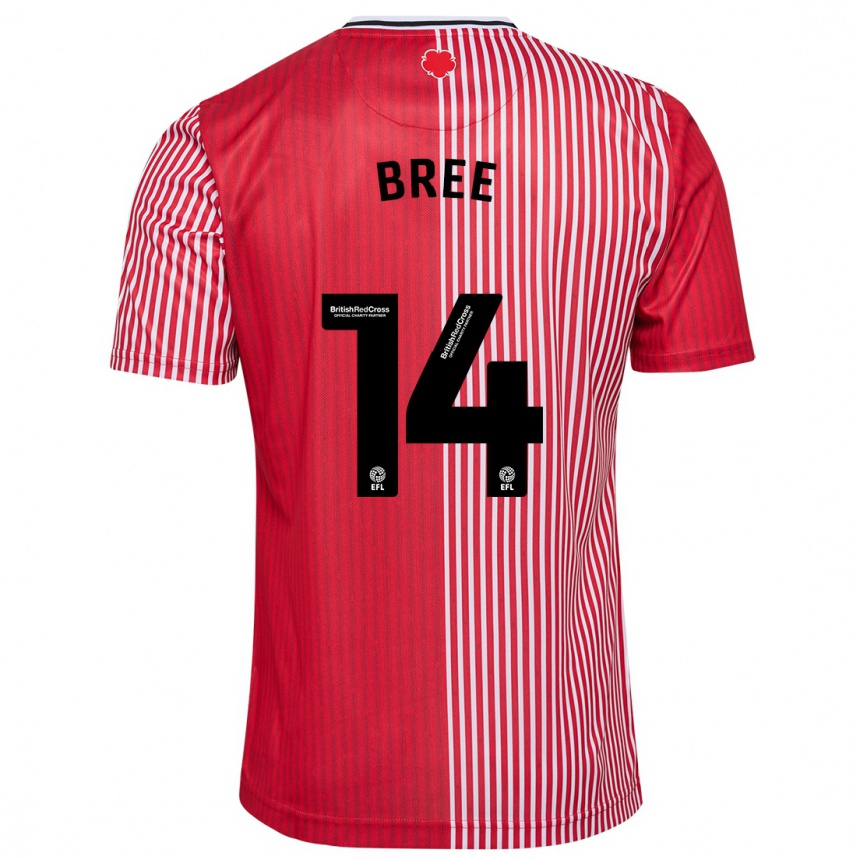 Mujer Fútbol Camiseta James Bree #14 Rojo 1ª Equipación 2023/24