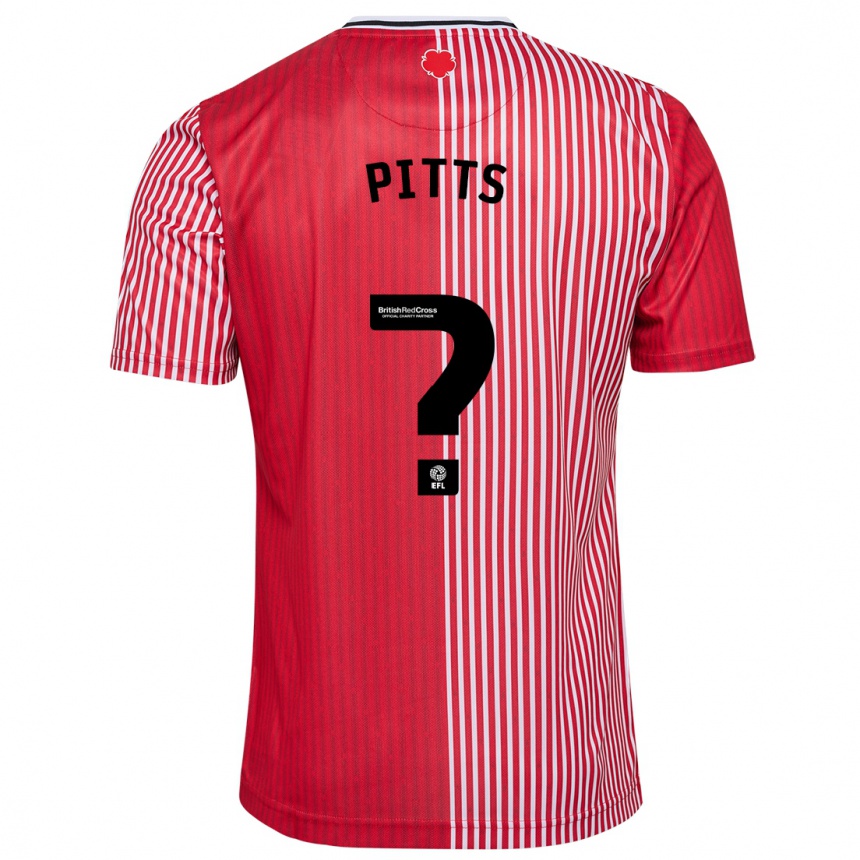 Mujer Fútbol Camiseta Josh Pitts #0 Rojo 1ª Equipación 2023/24