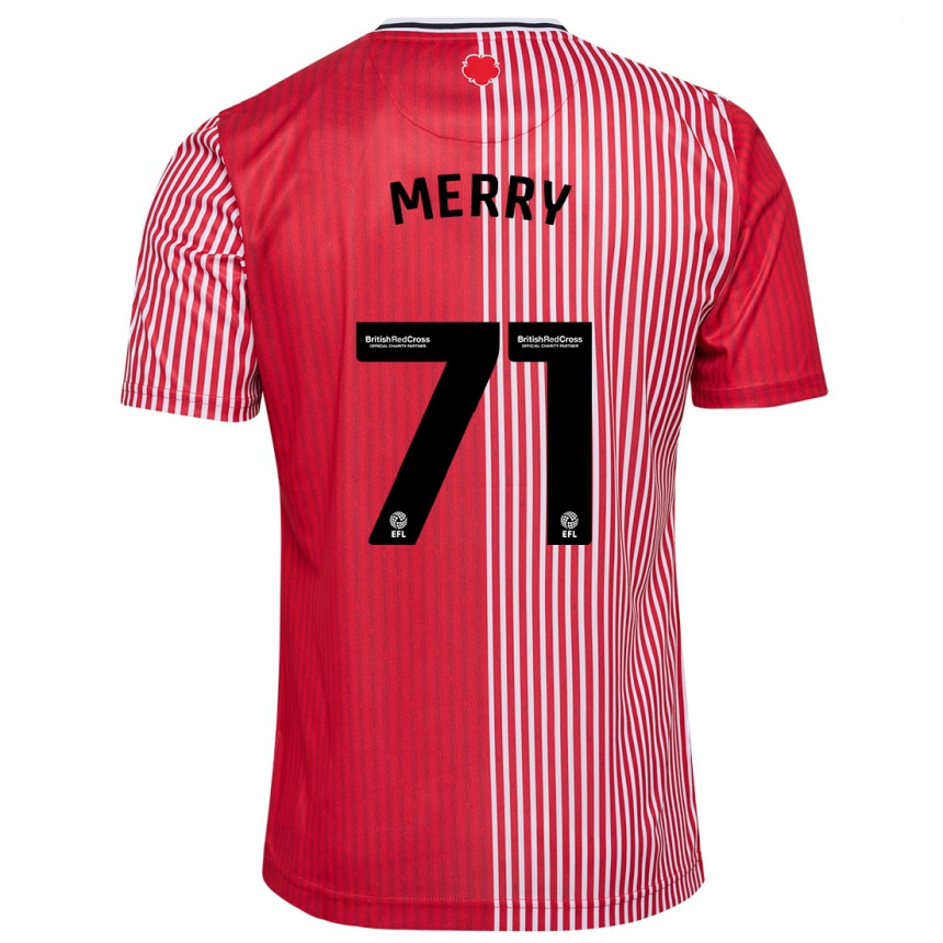 Mujer Fútbol Camiseta Will Merry #71 Rojo 1ª Equipación 2023/24