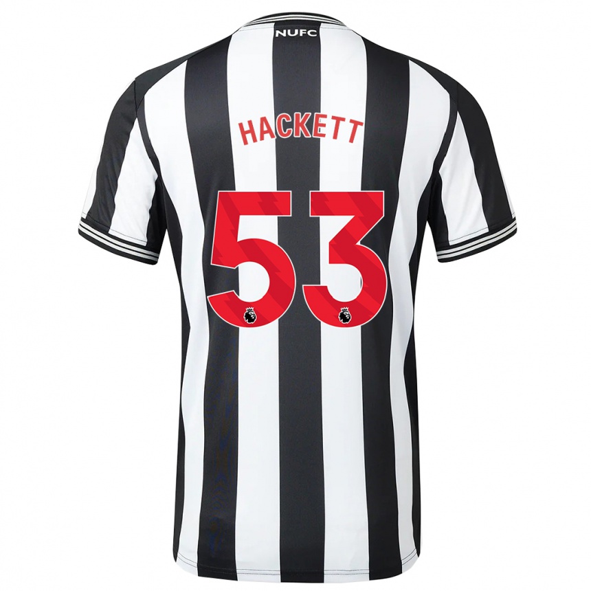 Mujer Fútbol Camiseta Jordan Hackett #53 Blanco Negro 1ª Equipación 2023/24