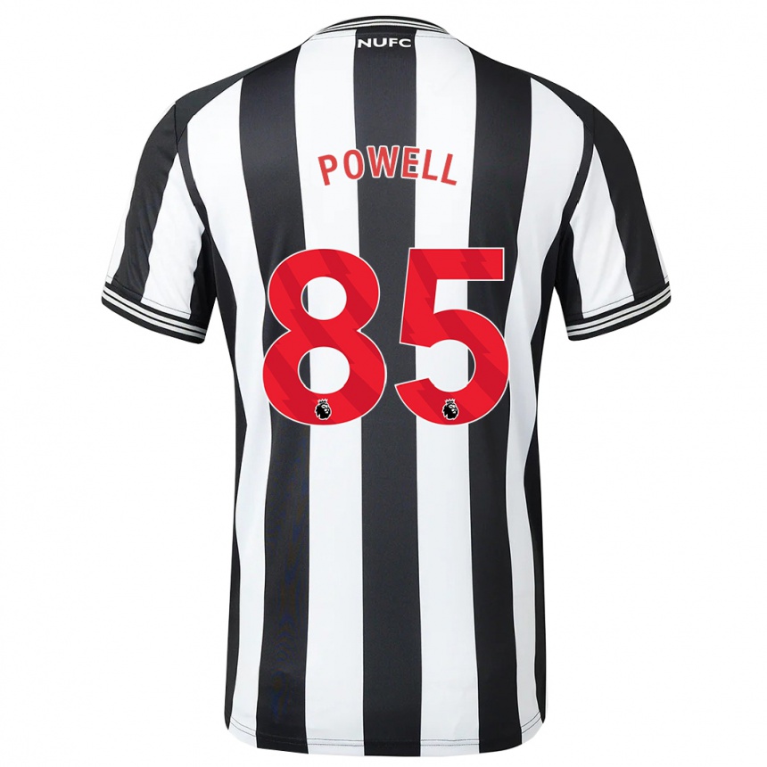 Mujer Fútbol Camiseta Rory Powell #85 Blanco Negro 1ª Equipación 2023/24