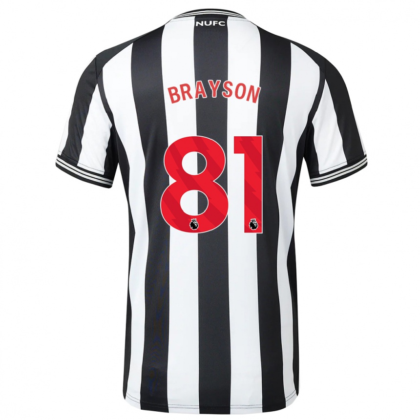 Mujer Fútbol Camiseta Joe Brayson #81 Blanco Negro 1ª Equipación 2023/24