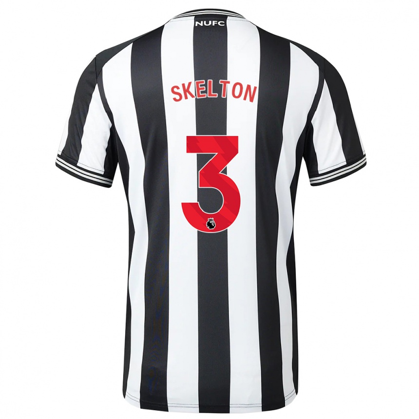 Mujer Fútbol Camiseta Keira Skelton #3 Blanco Negro 1ª Equipación 2023/24