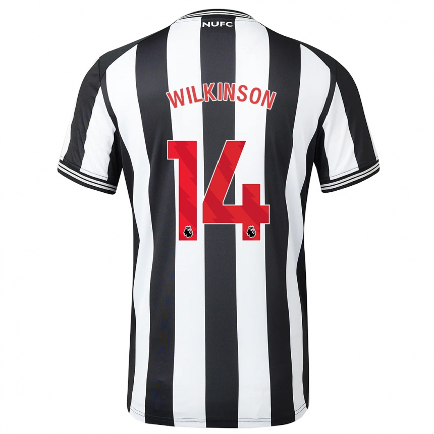 Mujer Fútbol Camiseta Sharna Wilkinson #14 Blanco Negro 1ª Equipación 2023/24