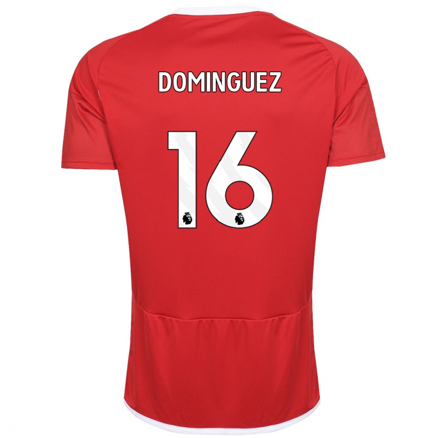 Mujer Fútbol Camiseta Nicolás Domínguez #16 Rojo 1ª Equipación 2023/24
