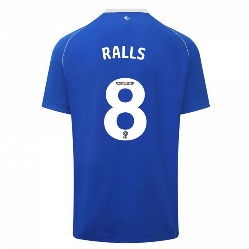 Mujer Fútbol Camiseta Joe Ralls #8 Azul 1ª Equipación 2023/24