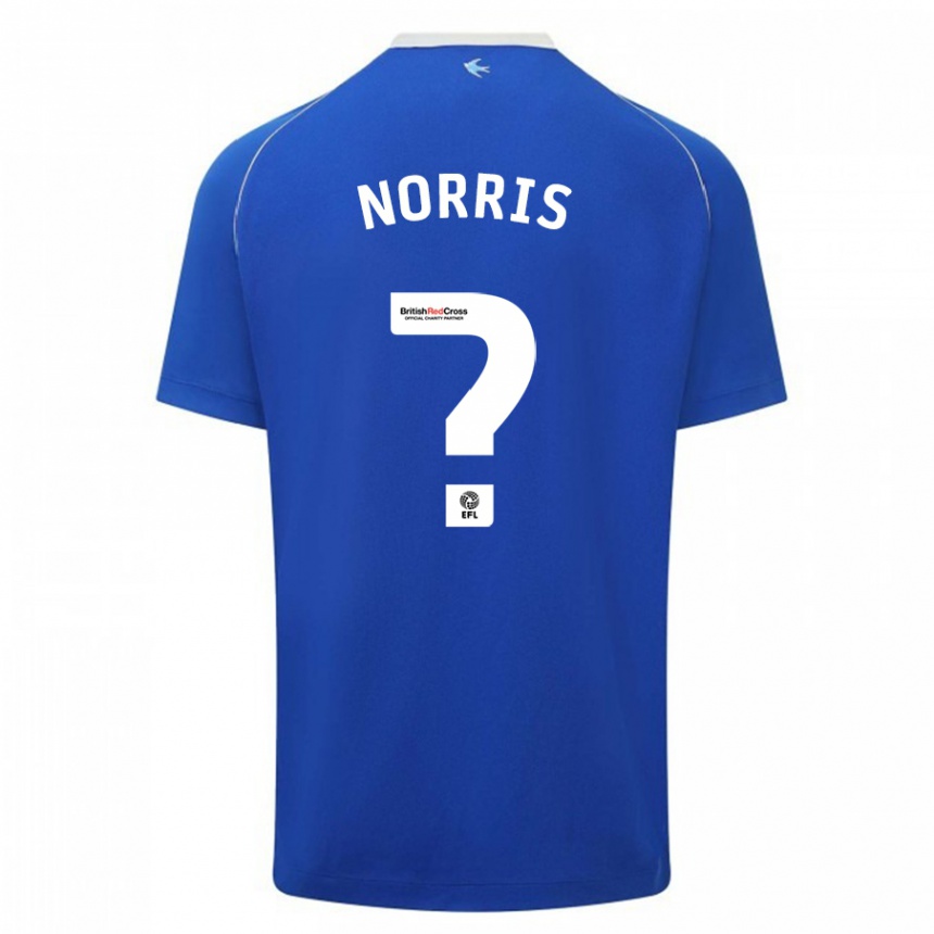 Mujer Fútbol Camiseta Jacob Norris #0 Azul 1ª Equipación 2023/24