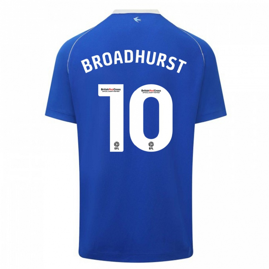 Mujer Fútbol Camiseta Danielle Broadhurst #10 Azul 1ª Equipación 2023/24