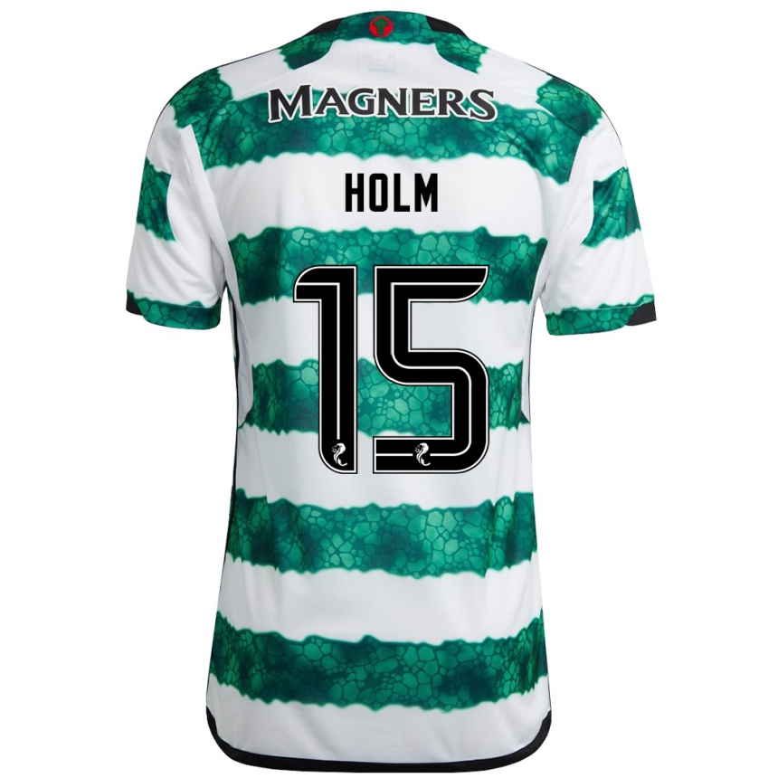 Mujer Fútbol Camiseta Odin Thiago Holm #15 Verde 1ª Equipación 2023/24