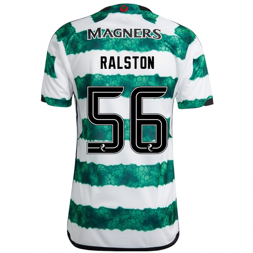 Mujer Fútbol Camiseta Anthony Ralston #56 Verde 1ª Equipación 2023/24