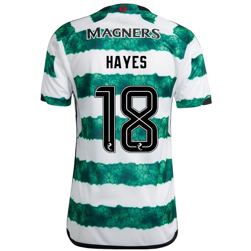 Mujer Fútbol Camiseta Caitlin Hayes #18 Verde 1ª Equipación 2023/24