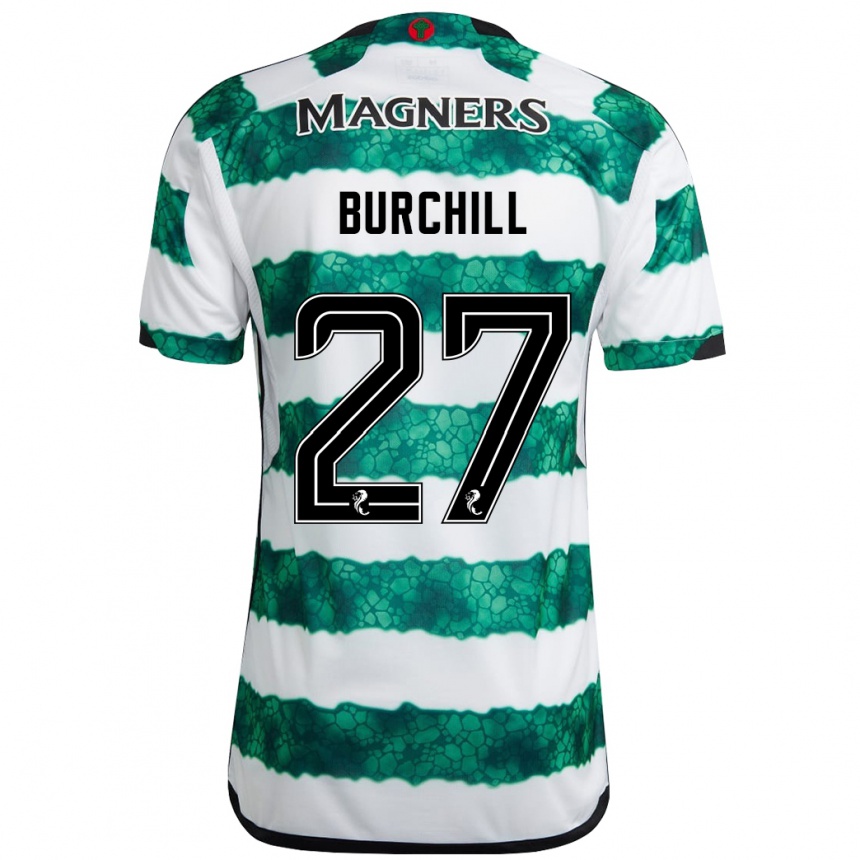 Mujer Fútbol Camiseta Tiree Burchill #27 Verde 1ª Equipación 2023/24