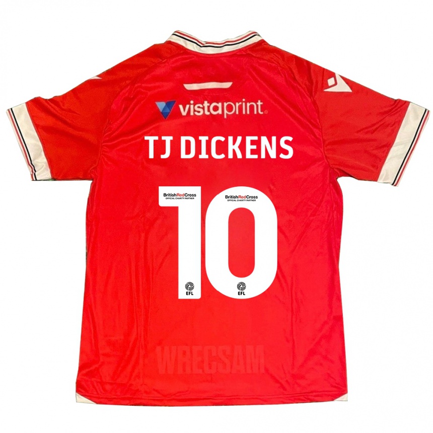 Mujer Fútbol Camiseta Tonicha Tj Dickens #10 Rojo 1ª Equipación 2023/24