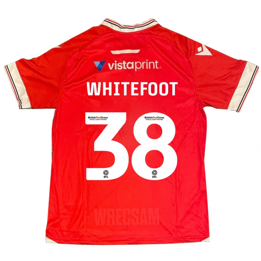 Mujer Fútbol Camiseta Lily Whitefoot #38 Rojo 1ª Equipación 2023/24