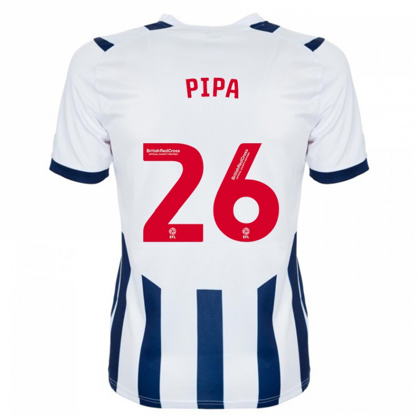 Mujer Fútbol Camiseta Pipa #26 Blanco 1ª Equipación 2023/24