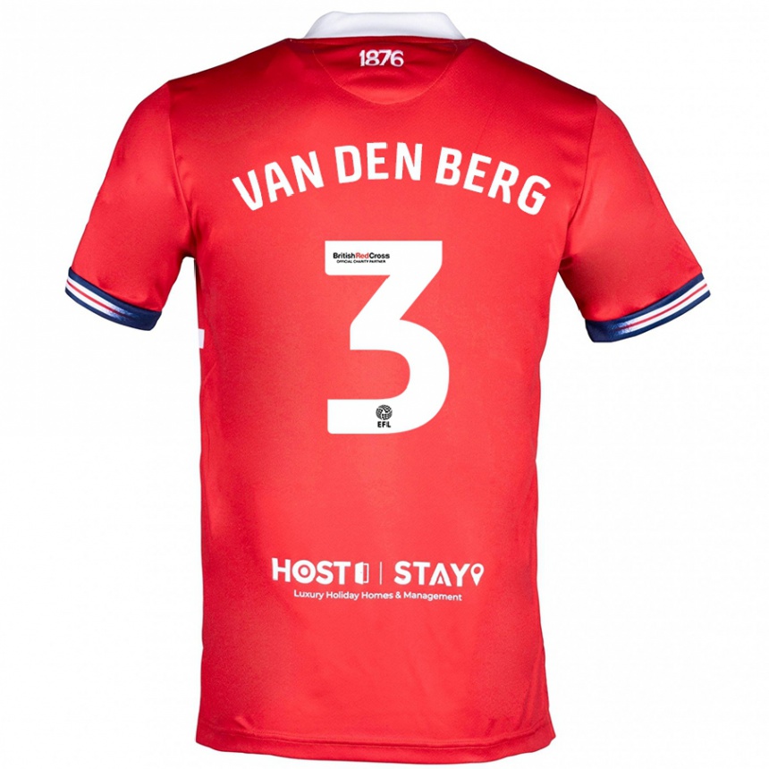 Mujer Fútbol Camiseta Rav Van Den Berg #3 Rojo 1ª Equipación 2023/24