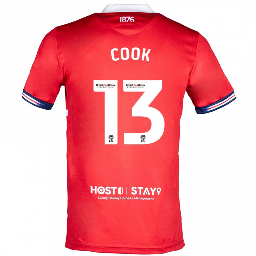 Mujer Fútbol Camiseta Ruby Cook #13 Rojo 1ª Equipación 2023/24