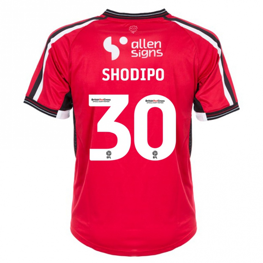 Mujer Fútbol Camiseta Olamide Shodipo #30 Rojo 1ª Equipación 2023/24