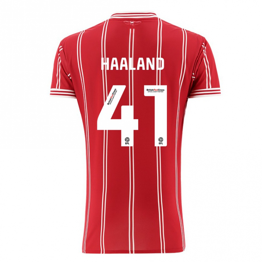 Mujer Fútbol Camiseta Benedicte Haaland #41 Rojo 1ª Equipación 2023/24