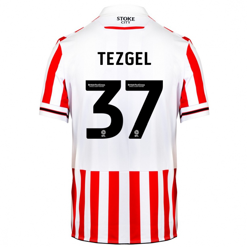 Mujer Fútbol Camiseta Emre Tezgel #37 Rojo Blanco 1ª Equipación 2023/24