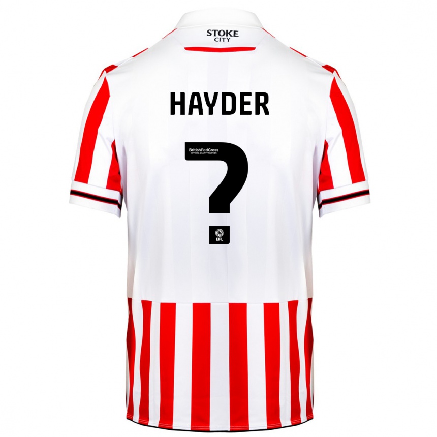 Mujer Fútbol Camiseta Ali Hayder #0 Rojo Blanco 1ª Equipación 2023/24
