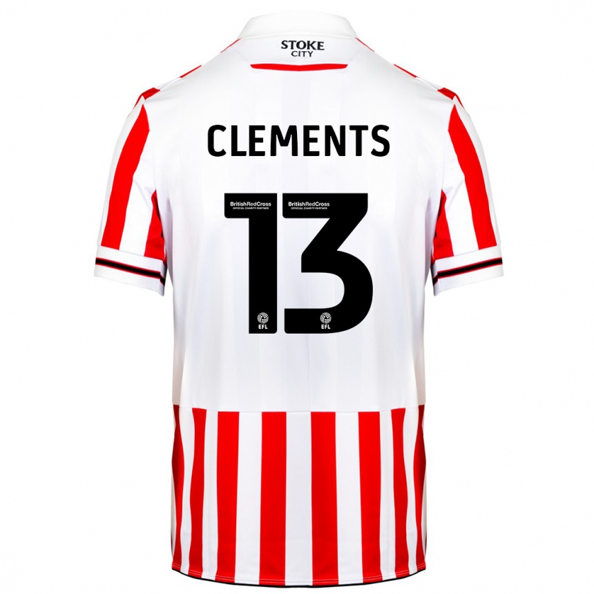 Mujer Fútbol Camiseta Daisy Clements #13 Rojo Blanco 1ª Equipación 2023/24