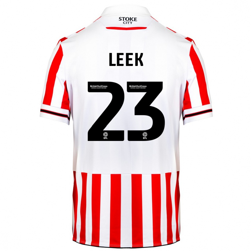 Mujer Fútbol Camiseta Ellie Leek #23 Rojo Blanco 1ª Equipación 2023/24
