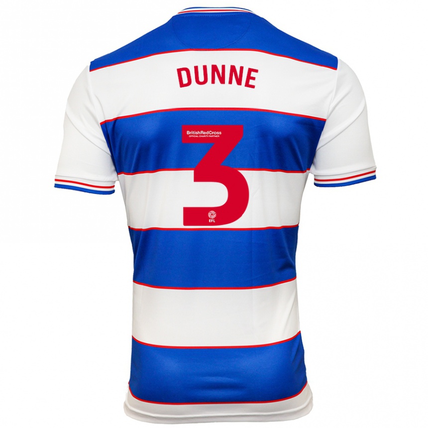 Mujer Fútbol Camiseta Jimmy Dunne #3 Blanco Azul 1ª Equipación 2023/24