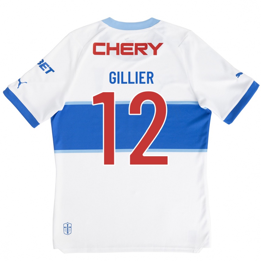 Mujer Fútbol Camiseta Thomas Gillier #12 Blanco 1ª Equipación 2023/24