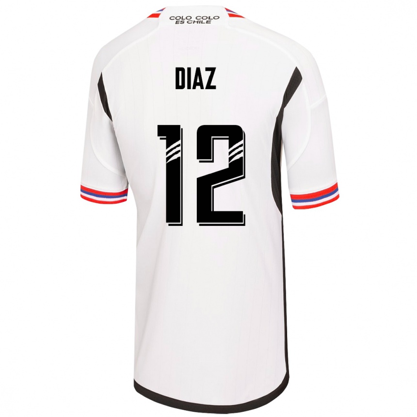 Mujer Fútbol Camiseta Javiera Díaz #12 Blanco 1ª Equipación 2023/24