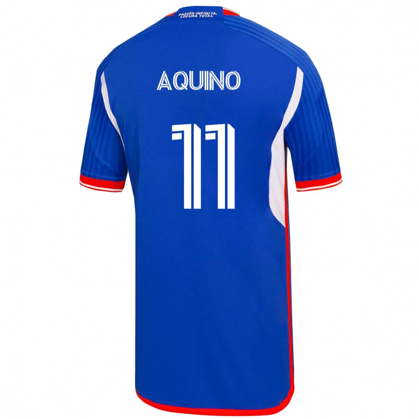 Mujer Fútbol Camiseta Yisel Aquino #11 Azul 1ª Equipación 2023/24