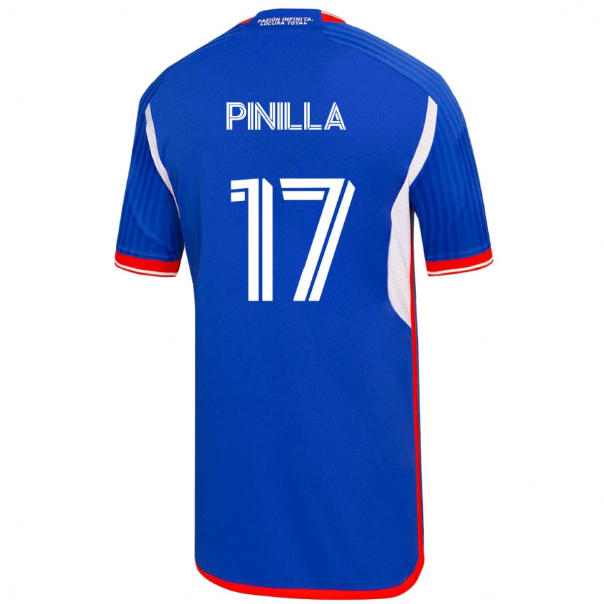 Mujer Fútbol Camiseta Fernanda Pinilla #17 Azul 1ª Equipación 2023/24