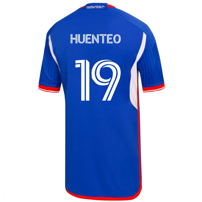 Mujer Fútbol Camiseta Yessenia Huenteo #19 Azul 1ª Equipación 2023/24