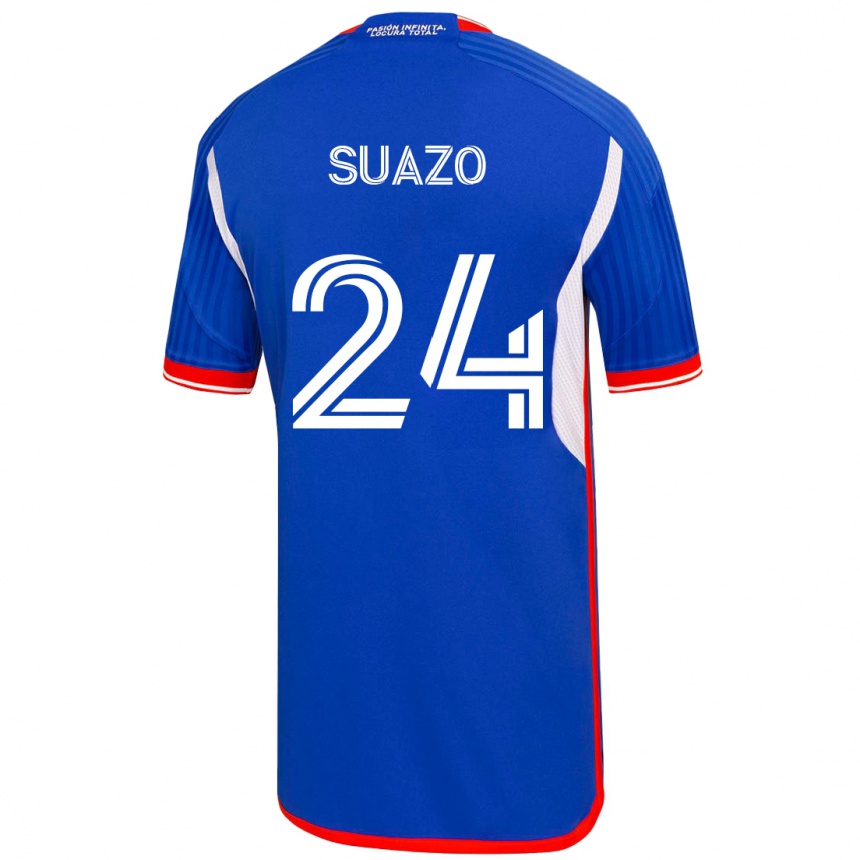 Mujer Fútbol Camiseta Arantza Suazo #24 Azul 1ª Equipación 2023/24