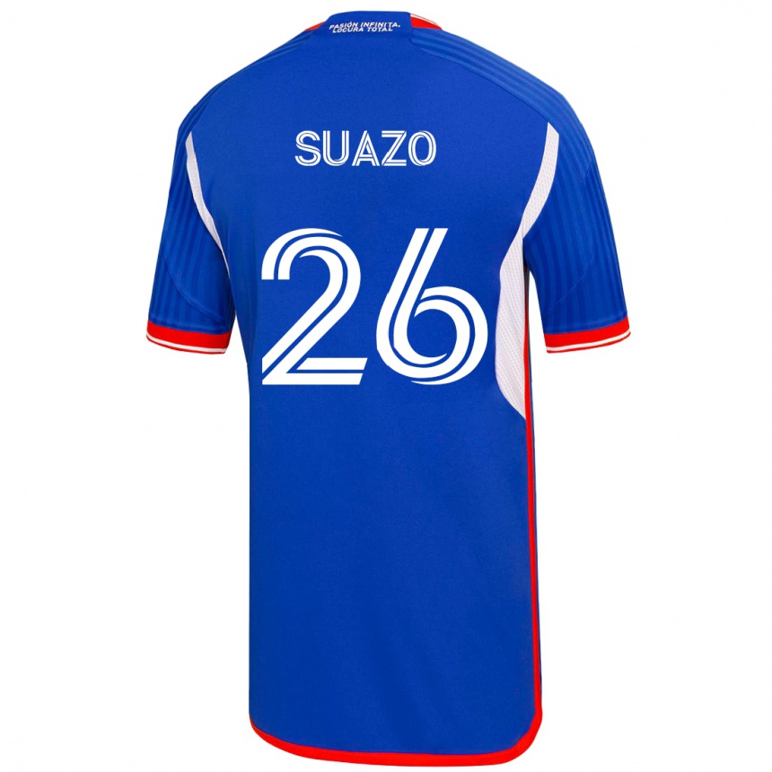 Mujer Fútbol Camiseta Gretzel Suazo #26 Azul 1ª Equipación 2023/24