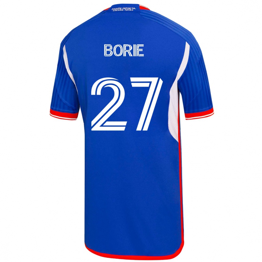Mujer Fútbol Camiseta Emilie Borie #27 Azul 1ª Equipación 2023/24