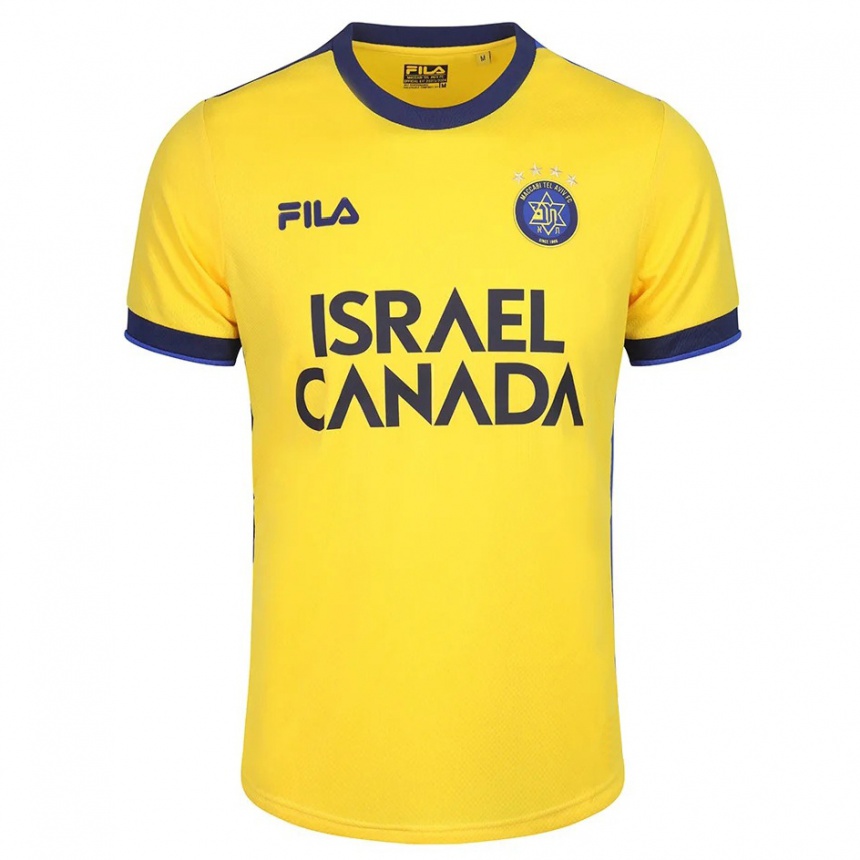 Mujer Fútbol Camiseta Su Nombre #0 Amarillo 1ª Equipación 2023/24