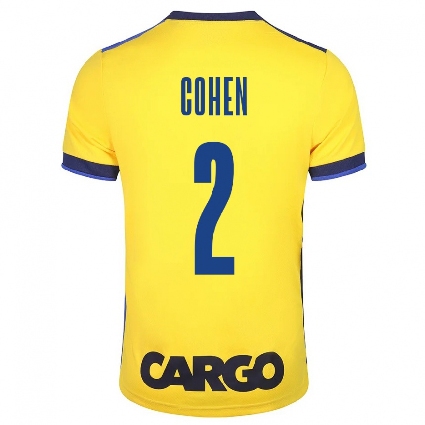 Mujer Fútbol Camiseta Avishay Cohen #2 Amarillo 1ª Equipación 2023/24