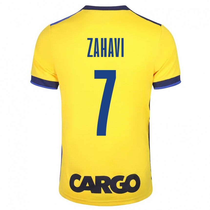 Mujer Fútbol Camiseta Eran Zahavi #7 Amarillo 1ª Equipación 2023/24