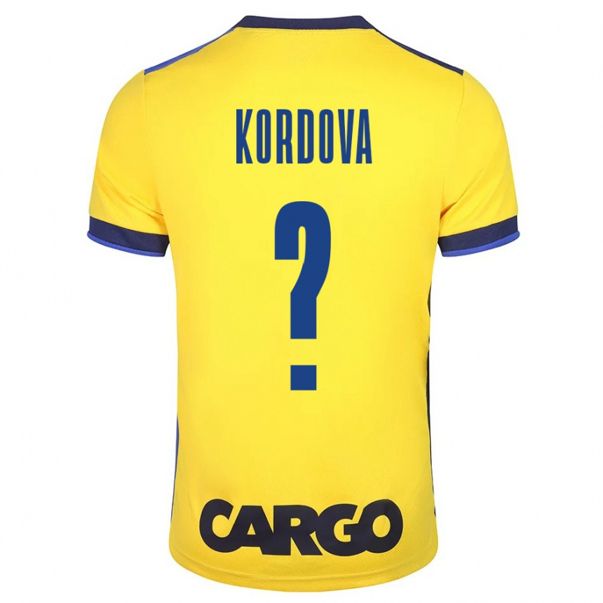 Mujer Fútbol Camiseta Adir Kordova #0 Amarillo 1ª Equipación 2023/24