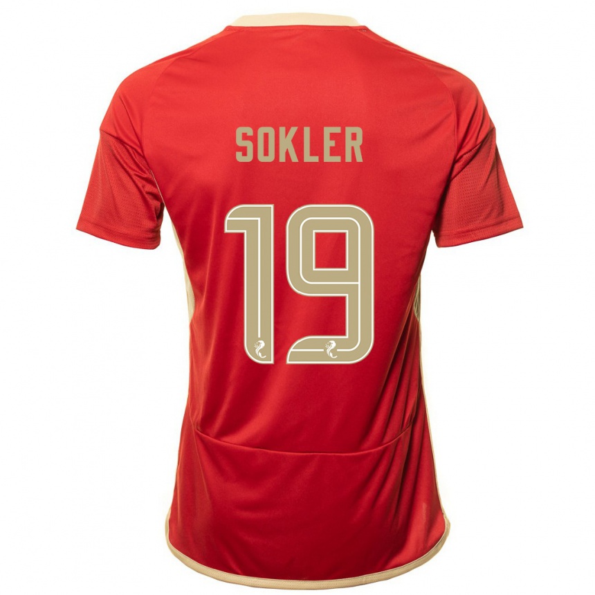 Mujer Fútbol Camiseta Ester Sokler #19 Rojo 1ª Equipación 2023/24