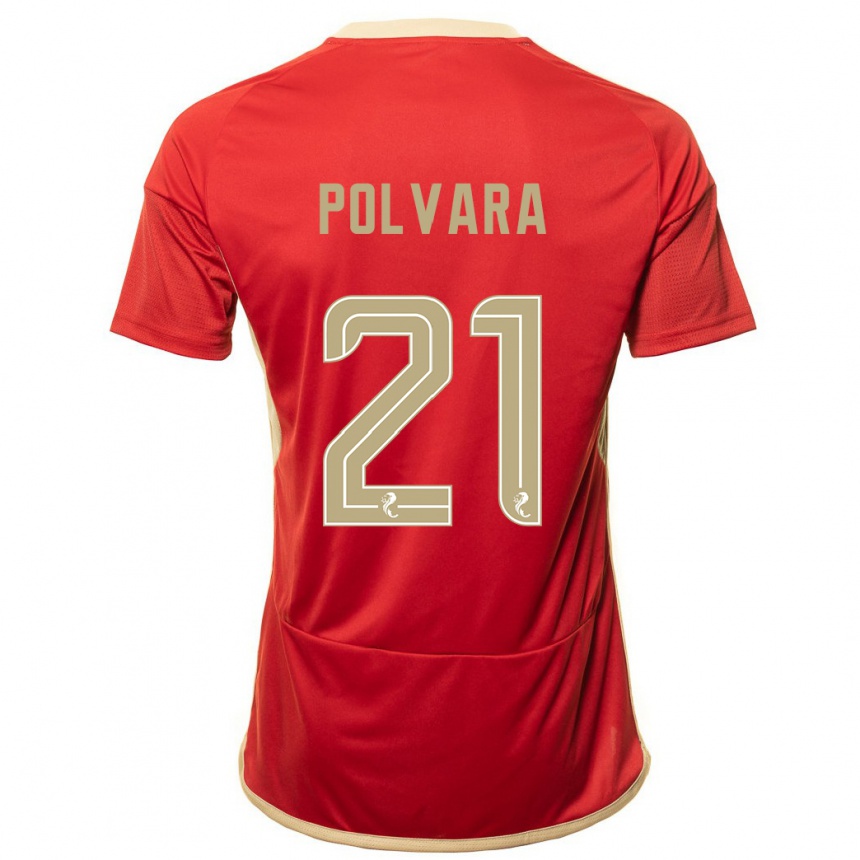 Mujer Fútbol Camiseta Dante Polvara #21 Rojo 1ª Equipación 2023/24