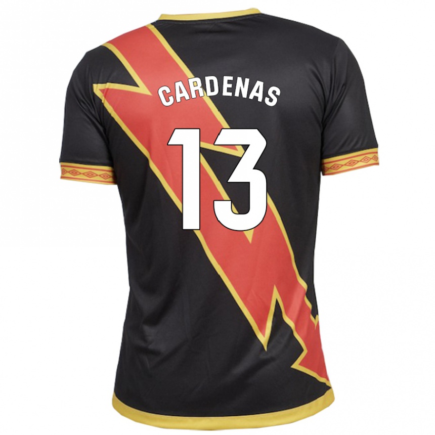 Mujer Fútbol Camiseta Dani Cárdenas #13 Negro 2ª Equipación 2023/24