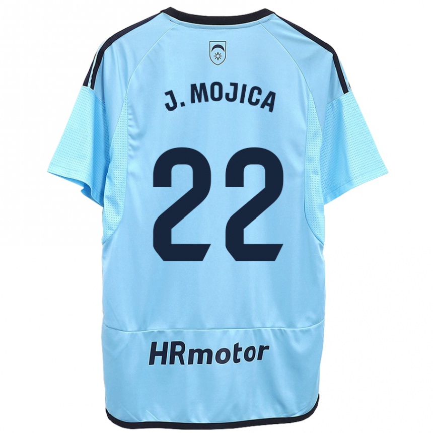Mujer Fútbol Camiseta Johan Mojica #22 Azul 2ª Equipación 2023/24