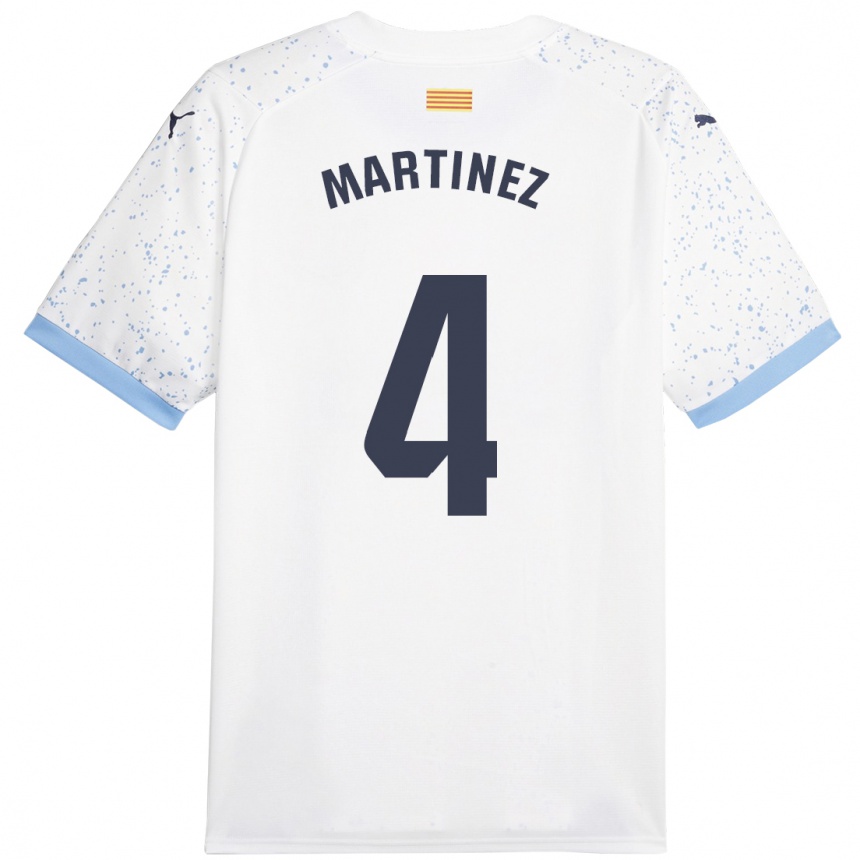 Mujer Fútbol Camiseta Arnau Martínez #4 Blanco 2ª Equipación 2023/24