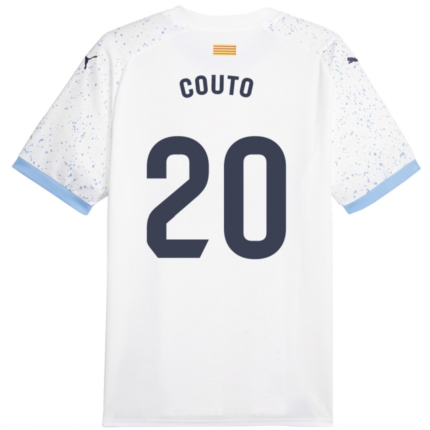 Mujer Fútbol Camiseta Yan Couto #20 Blanco 2ª Equipación 2023/24