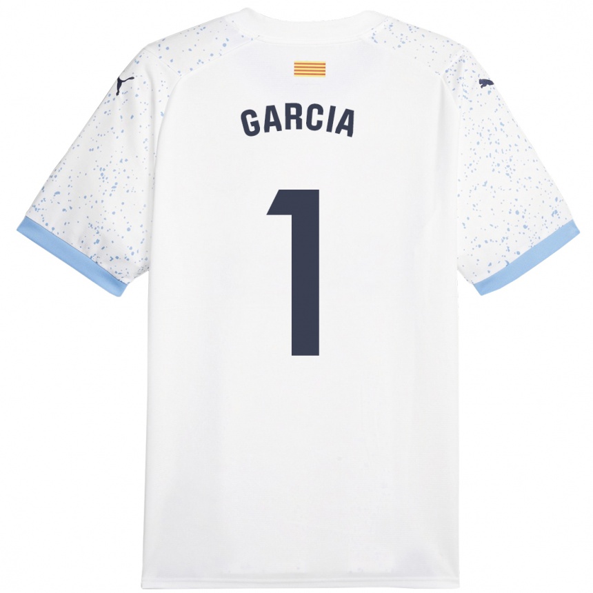 Mujer Fútbol Camiseta Lucas García #1 Blanco 2ª Equipación 2023/24
