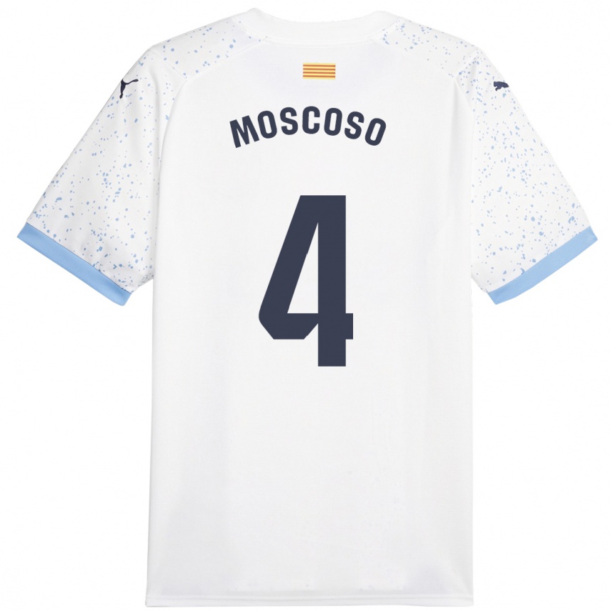 Mujer Fútbol Camiseta Miriam Moscoso #4 Blanco 2ª Equipación 2023/24