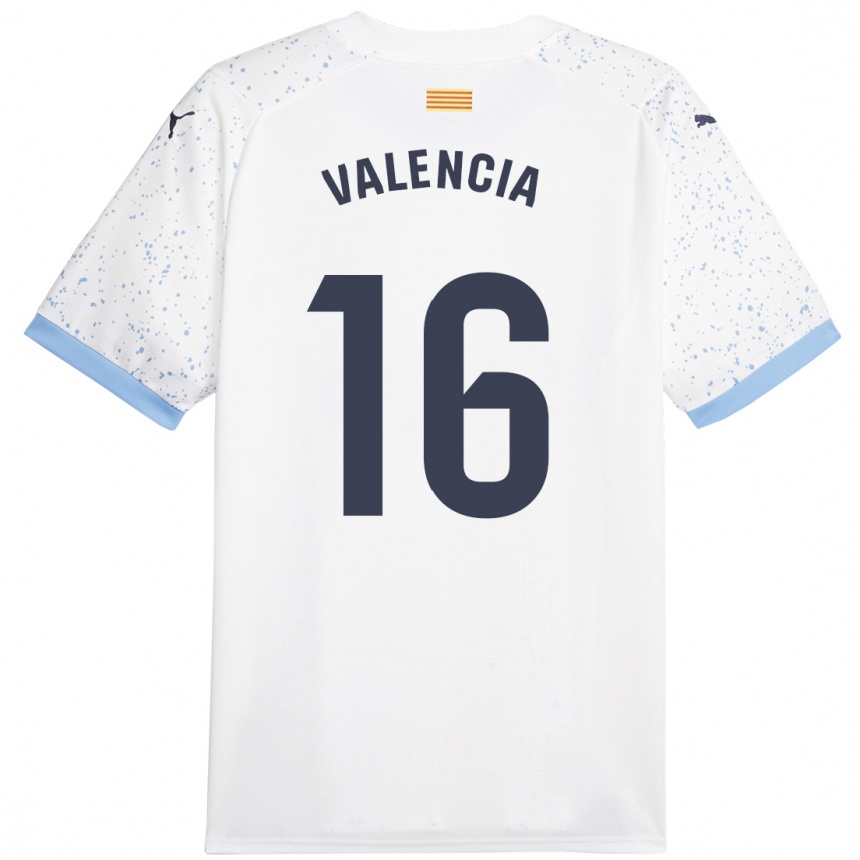 Mujer Fútbol Camiseta Carla Valencia #16 Blanco 2ª Equipación 2023/24