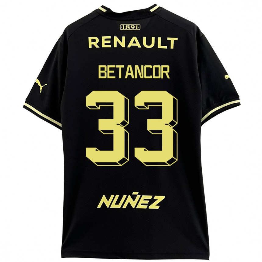 Mujer Fútbol Camiseta Bruno Betancor #33 Negro 2ª Equipación 2023/24